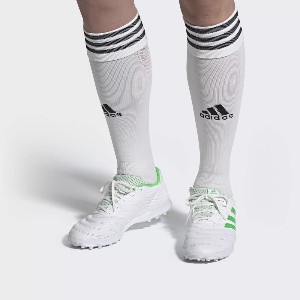 Adidas Copa 19.3 Turf Tenis De Futbol Blancos Para Hombre (MX-25290)